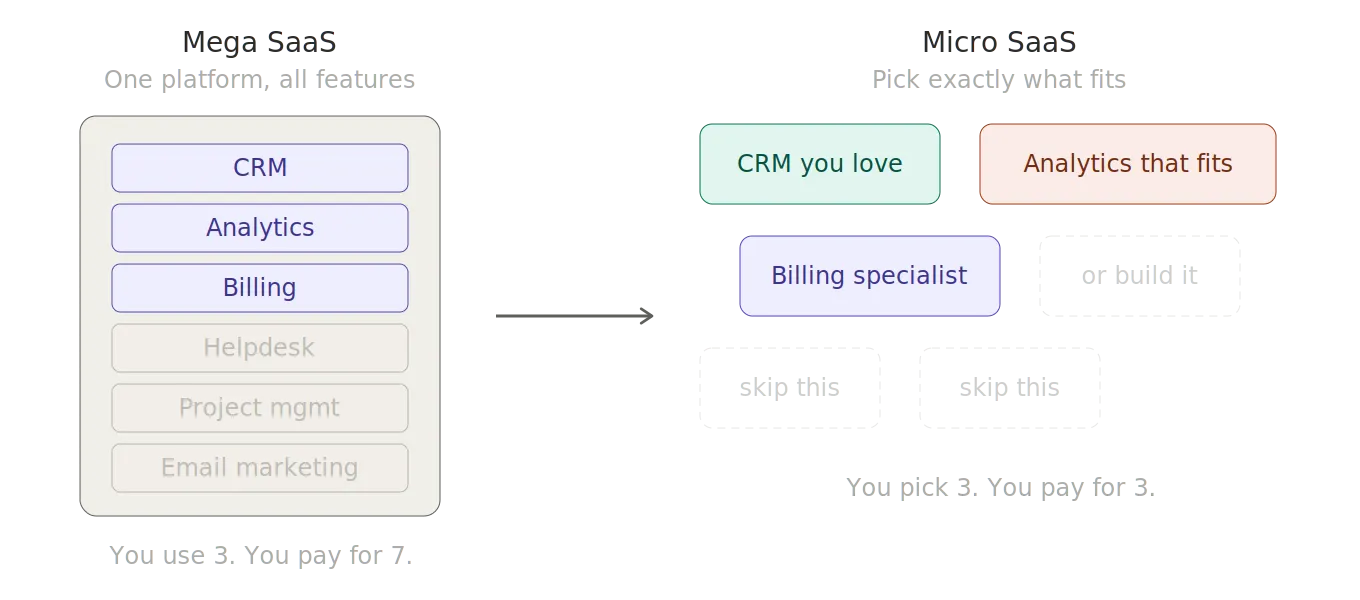 Mega SaaS vs Micro SaaS